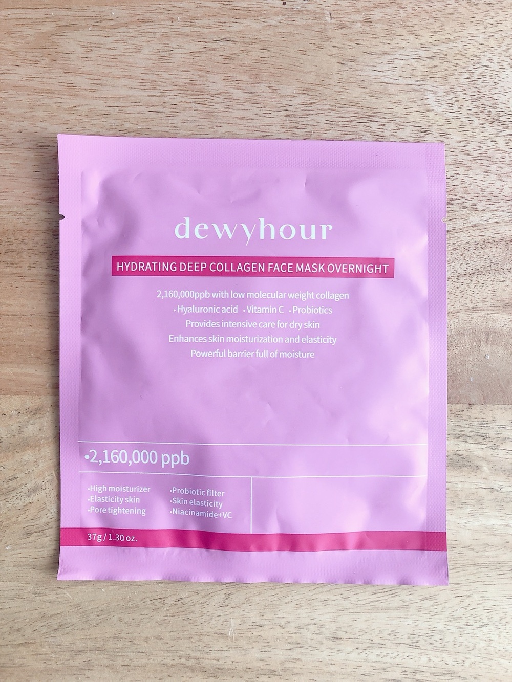5/$20 Hydrating Deep Collagen Face Mask Overnight